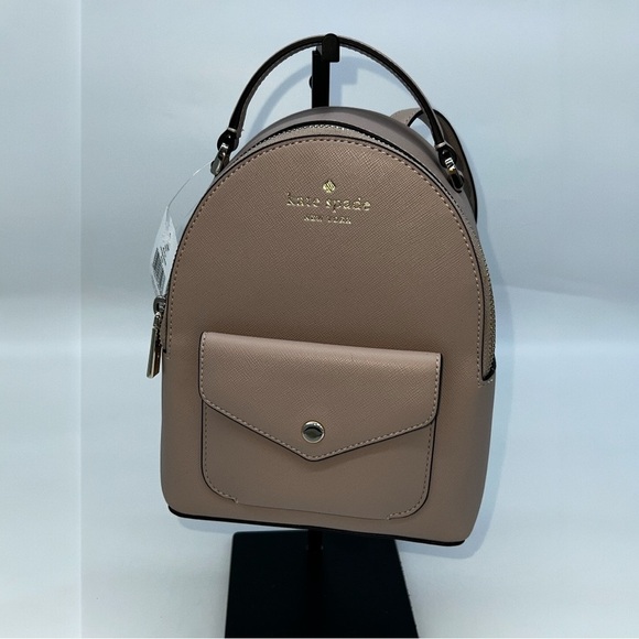 Kate Spade‎ NWT Mini Backpack In Warm Beige Color main image 5